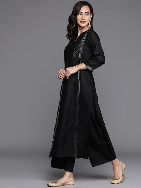 LIBAS  Women Pure Cotton Kurta Palazzo Set