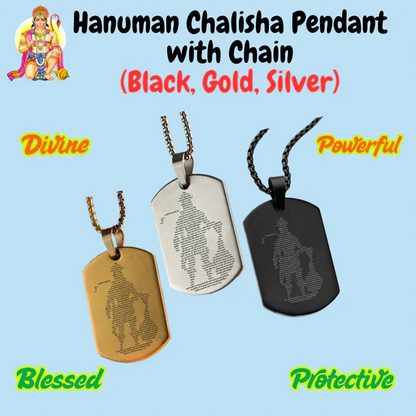 Hanuman Chalisa pendant with chain (locket)