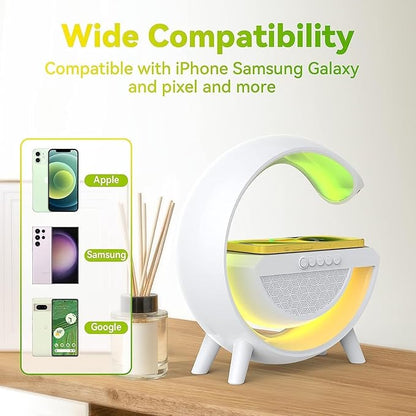 G-Shape LED Wireless Charging Speaker Lamp